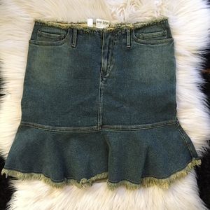 Vintage MNG Mango denim flare skirt Size 6